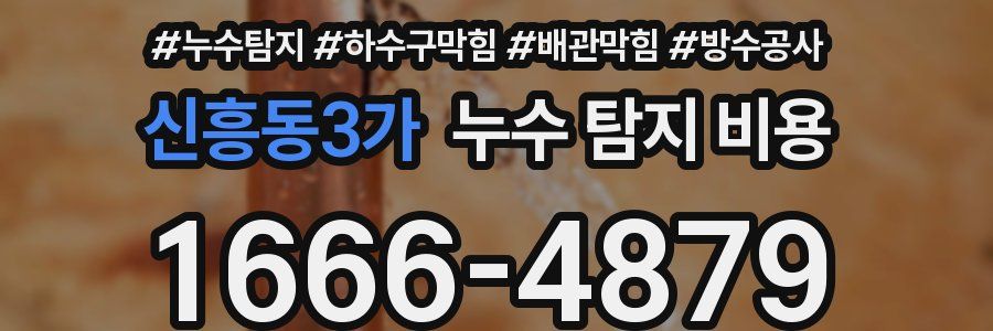 신흥동3가 누수 탐지 비용