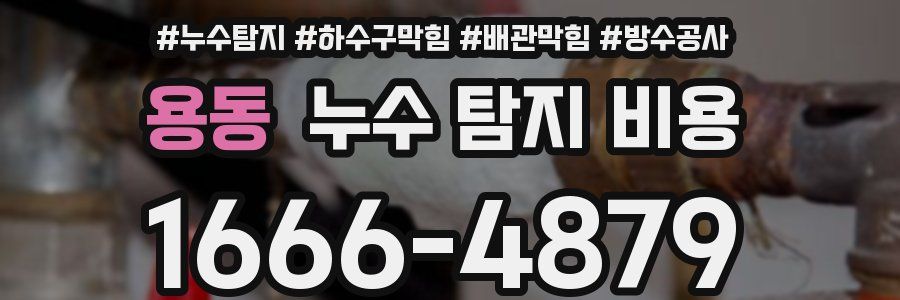 용동 누수 탐지 비용