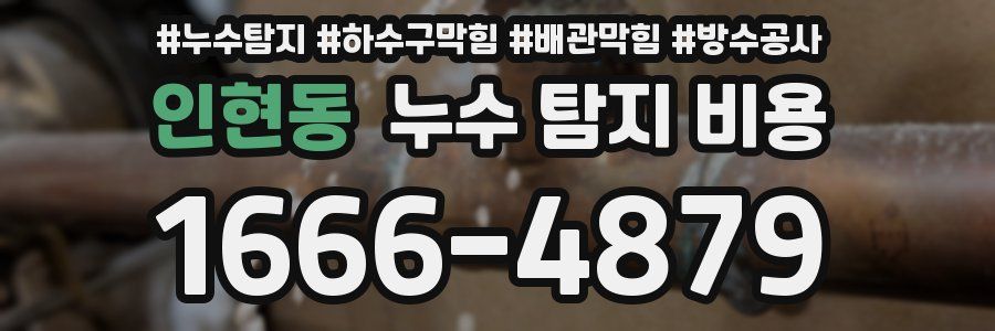 인현동 누수 탐지 비용