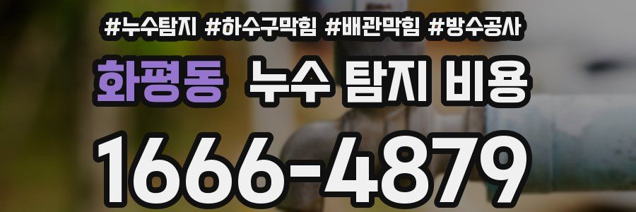 화평동 누수 탐지 비용