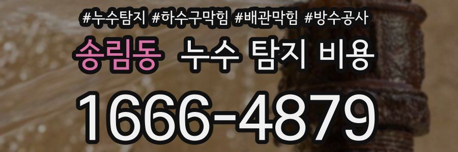 송림동 누수 탐지 비용