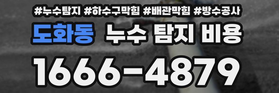 도화동 누수 탐지 비용
