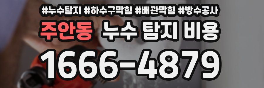 주안동 누수 탐지 비용