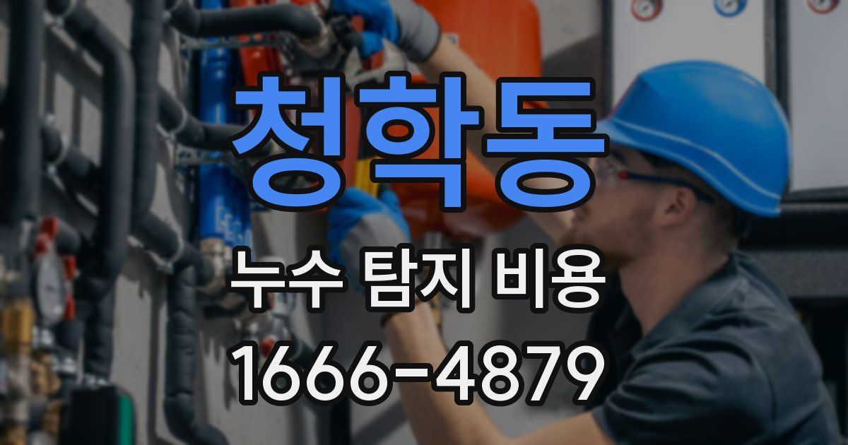 청학동 누수 탐지 비용