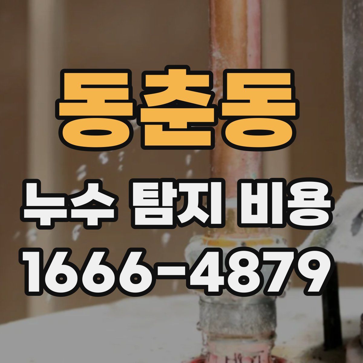 동춘동 누수 탐지 비용