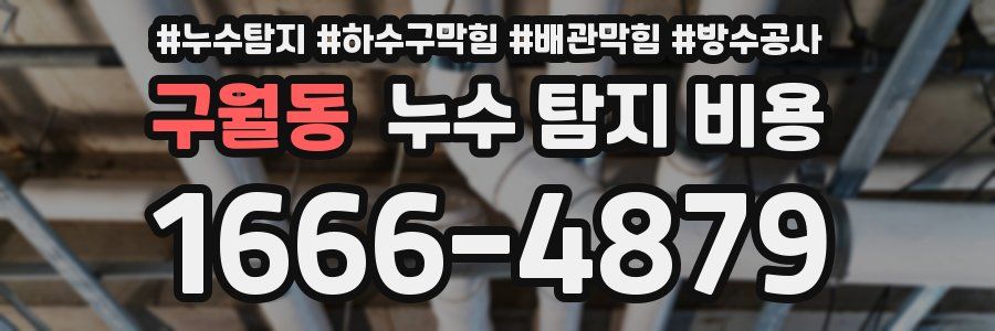 구월동 누수 탐지 비용