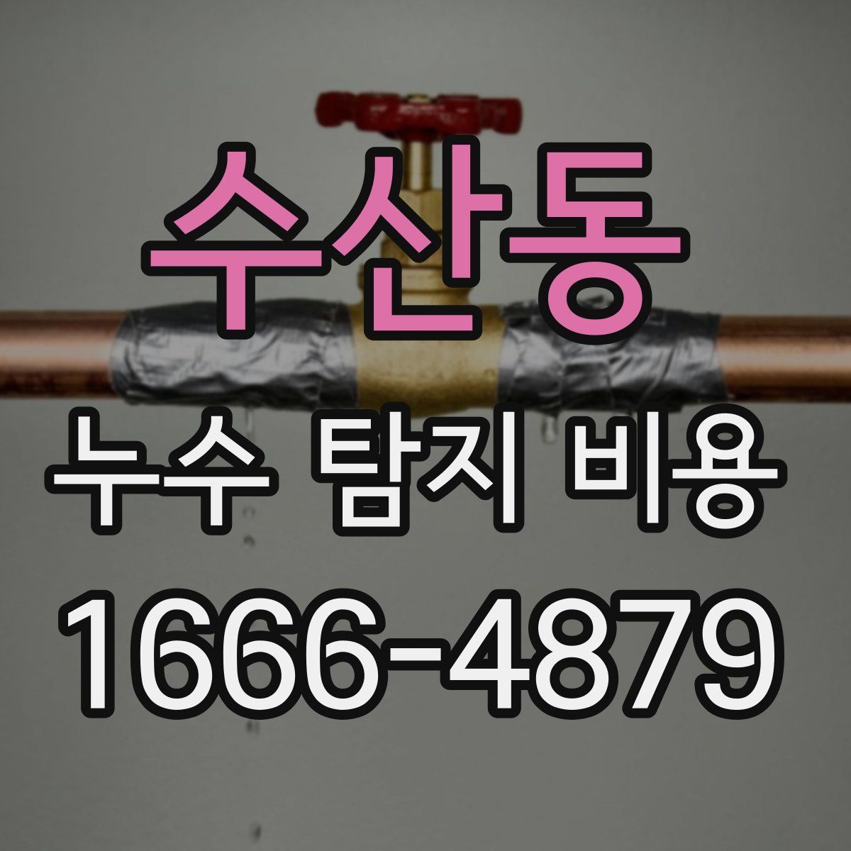 수산동 누수 탐지 비용