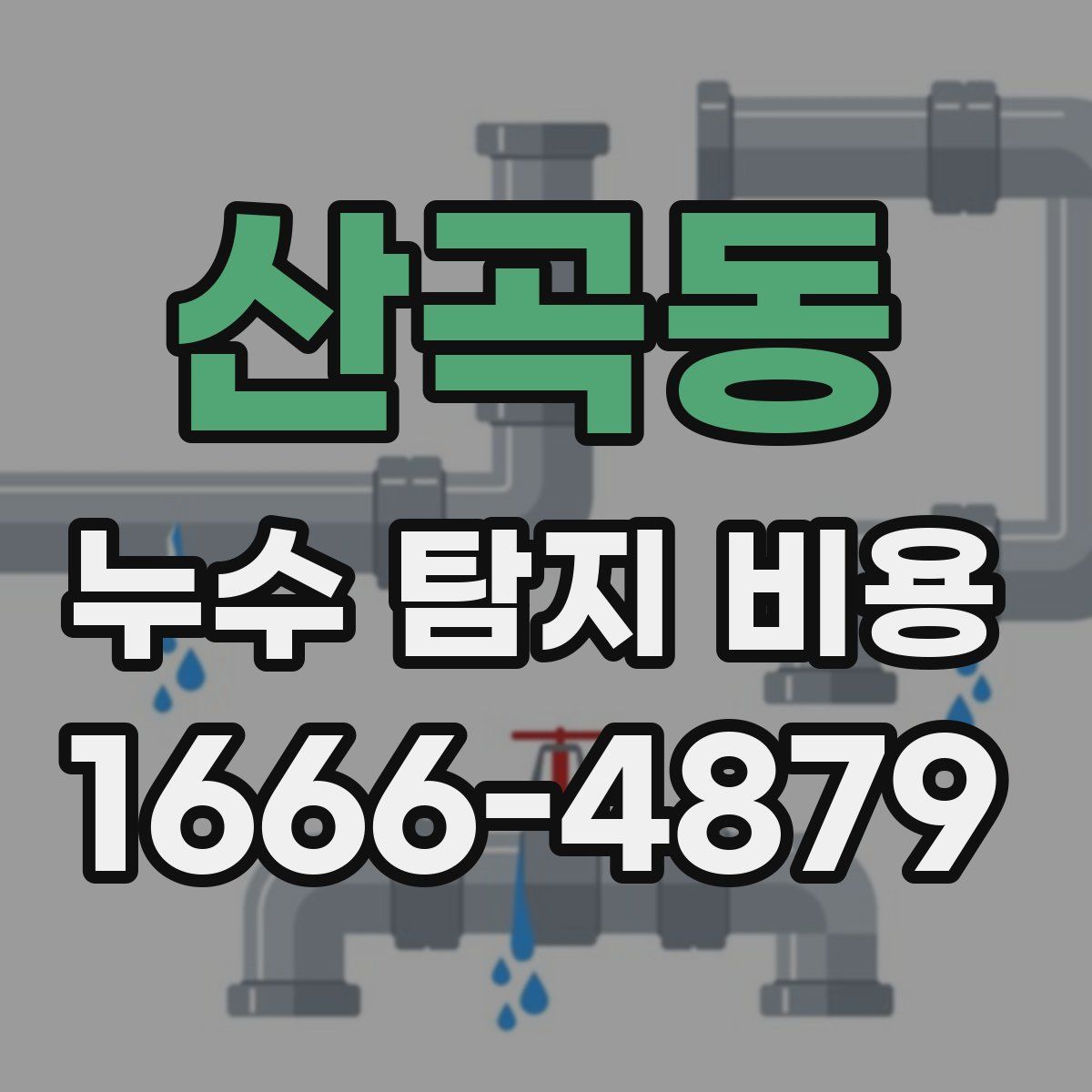 산곡동 누수 탐지 비용