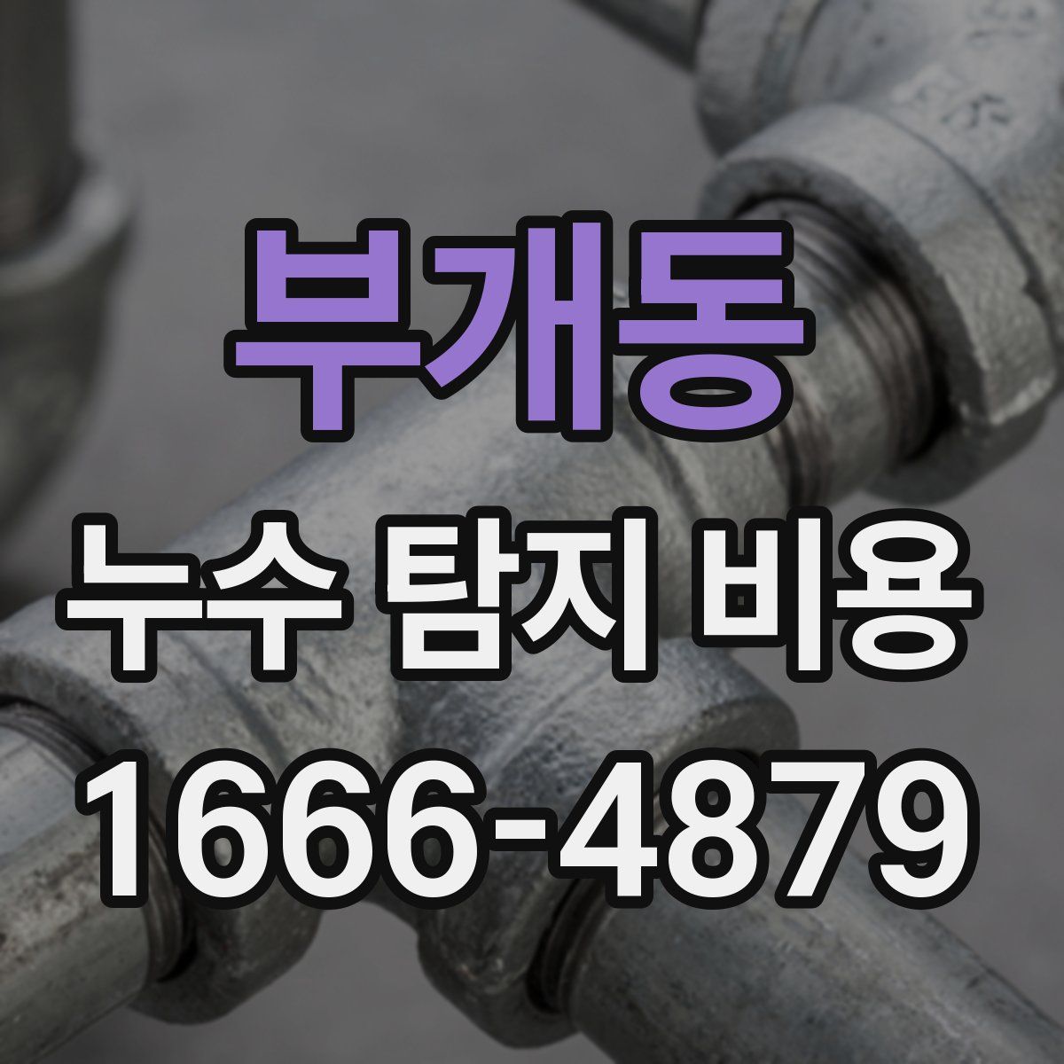 부개동 누수 탐지 비용