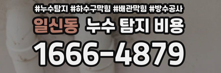 일신동 누수 탐지 비용