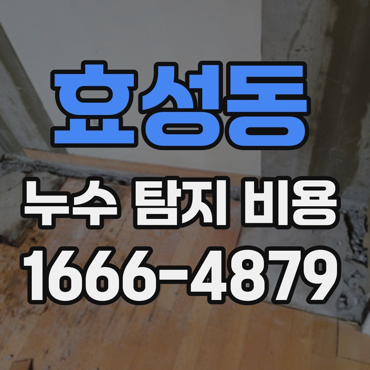 효성동 누수 탐지 비용