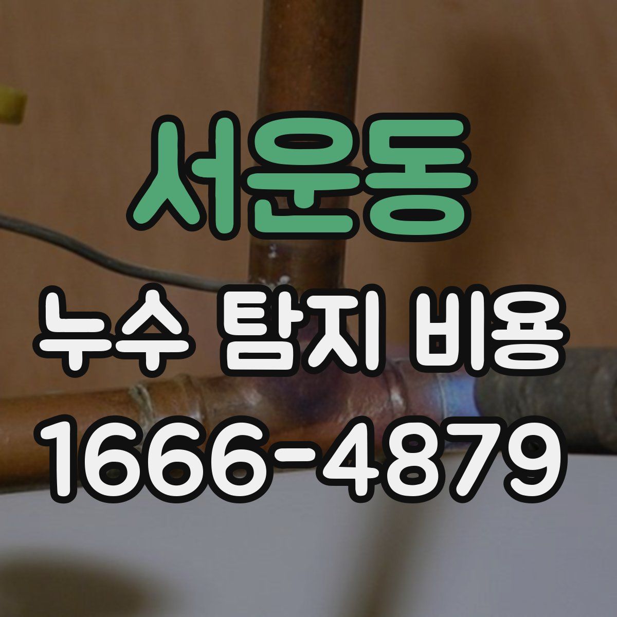 서운동 누수 탐지 비용