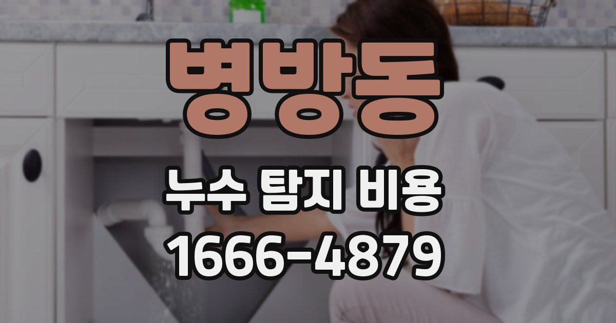 병방동 누수 탐지 비용