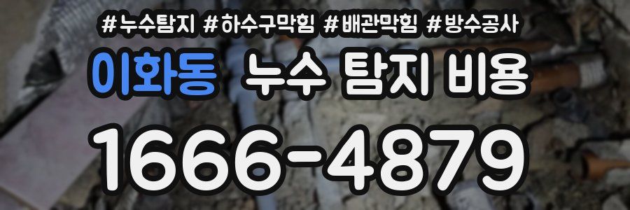 이화동 누수 탐지 비용