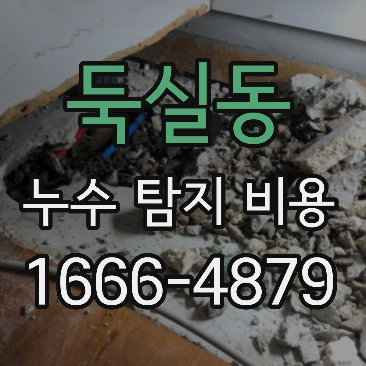 둑실동 누수 탐지 비용