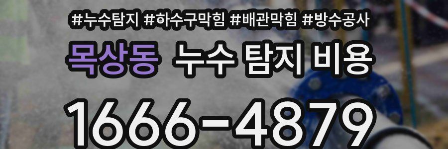 목상동 누수 탐지 비용