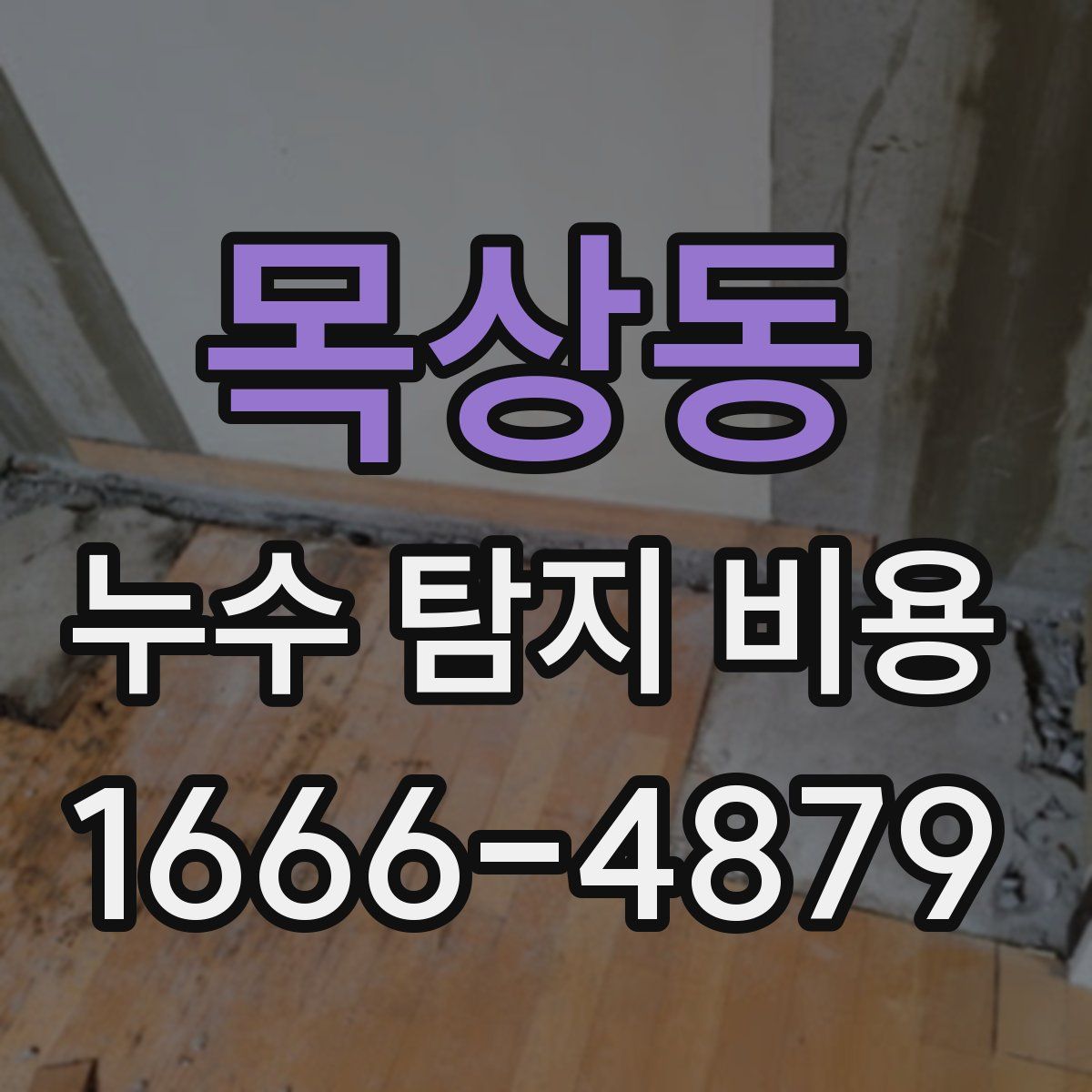 목상동 누수 탐지 비용