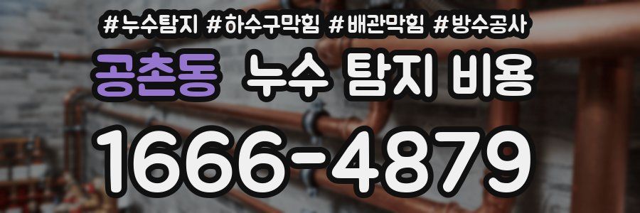 공촌동 누수 탐지 비용