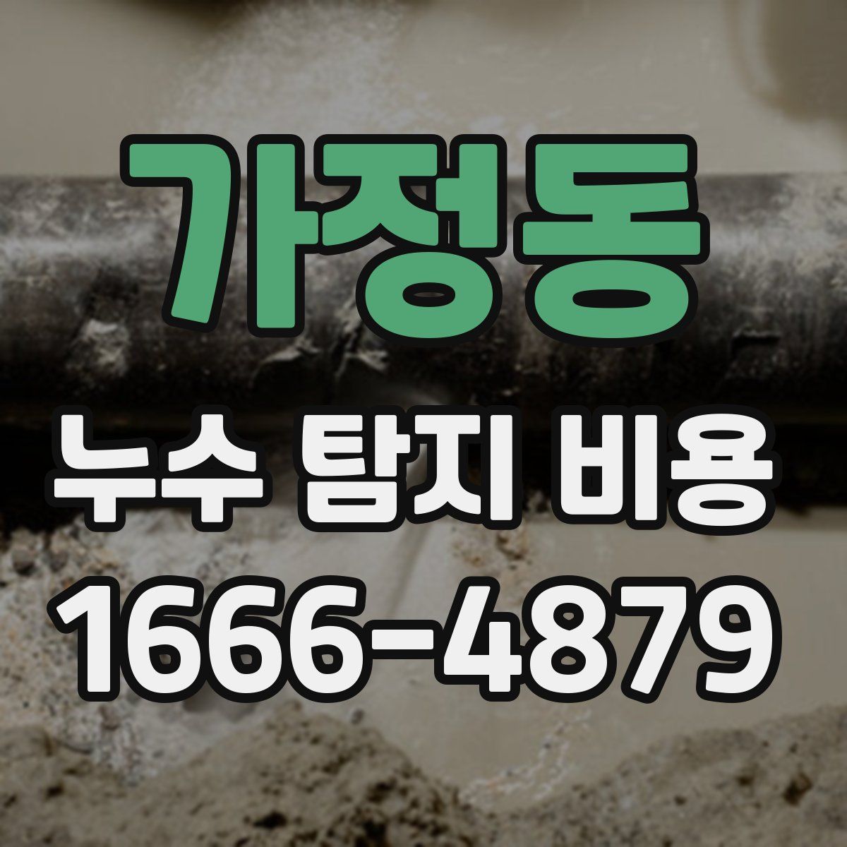 가정동 누수 탐지 비용