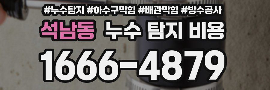 석남동 누수 탐지 비용
