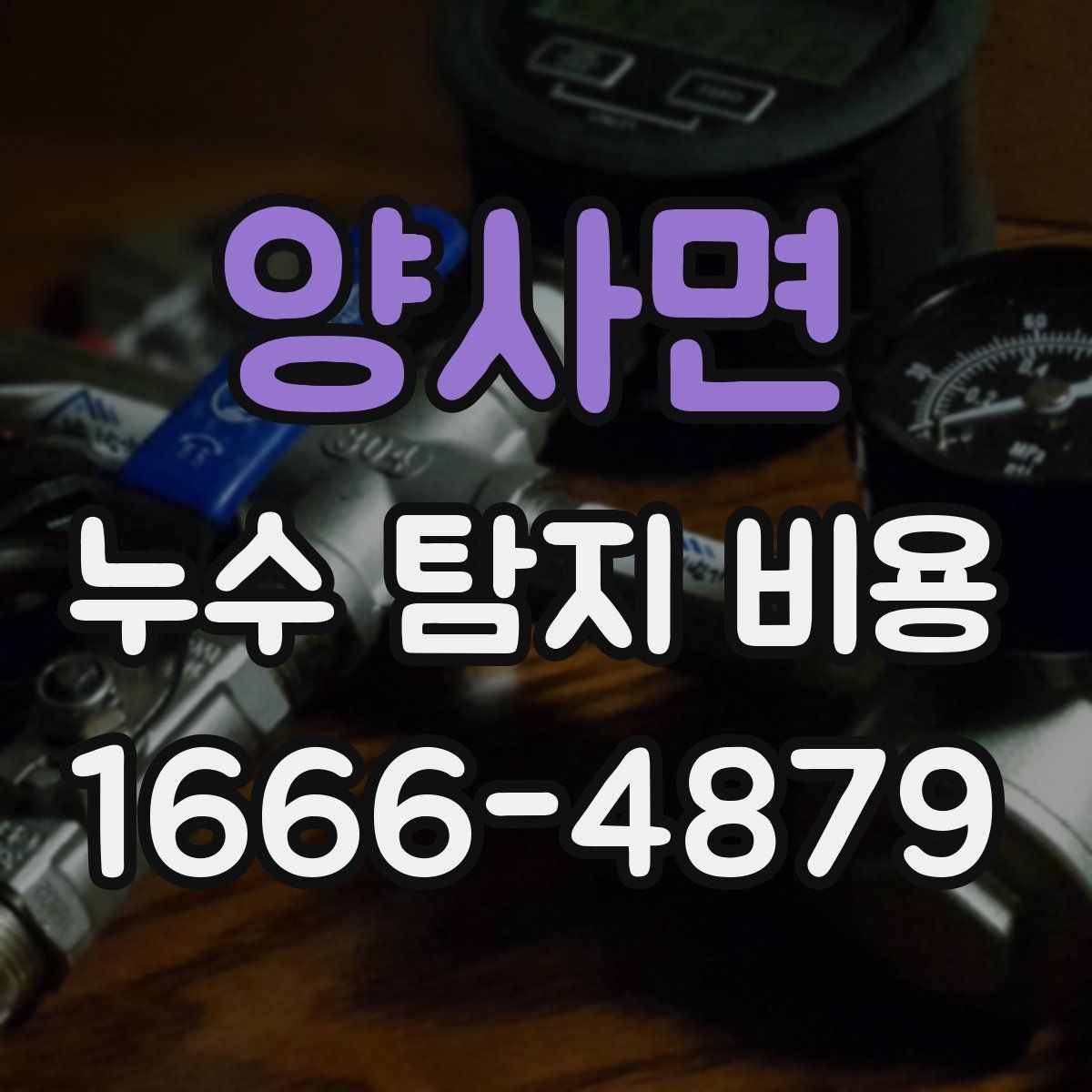 양사면 누수 탐지 비용
