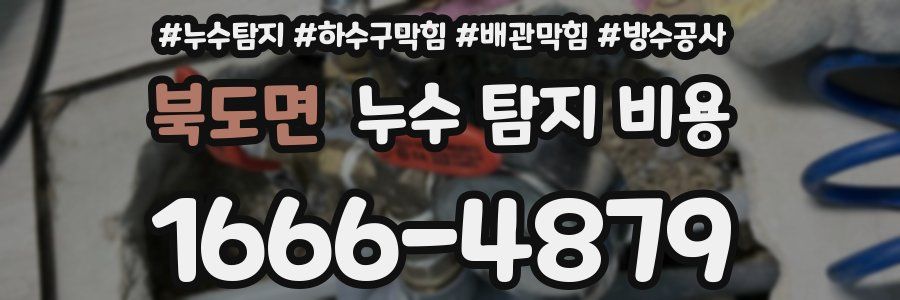 북도면 누수 탐지 비용