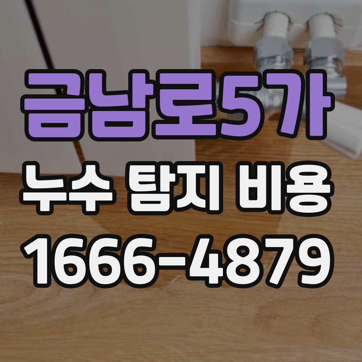 금남로5가 누수 탐지 비용