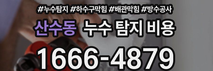 산수동 누수 탐지 비용
