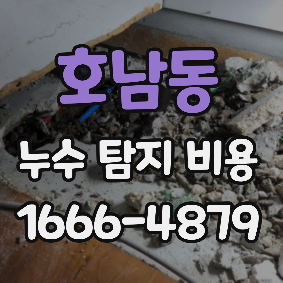 호남동 누수 탐지 비용
