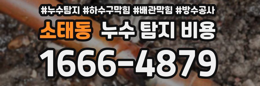 소태동 누수 탐지 비용