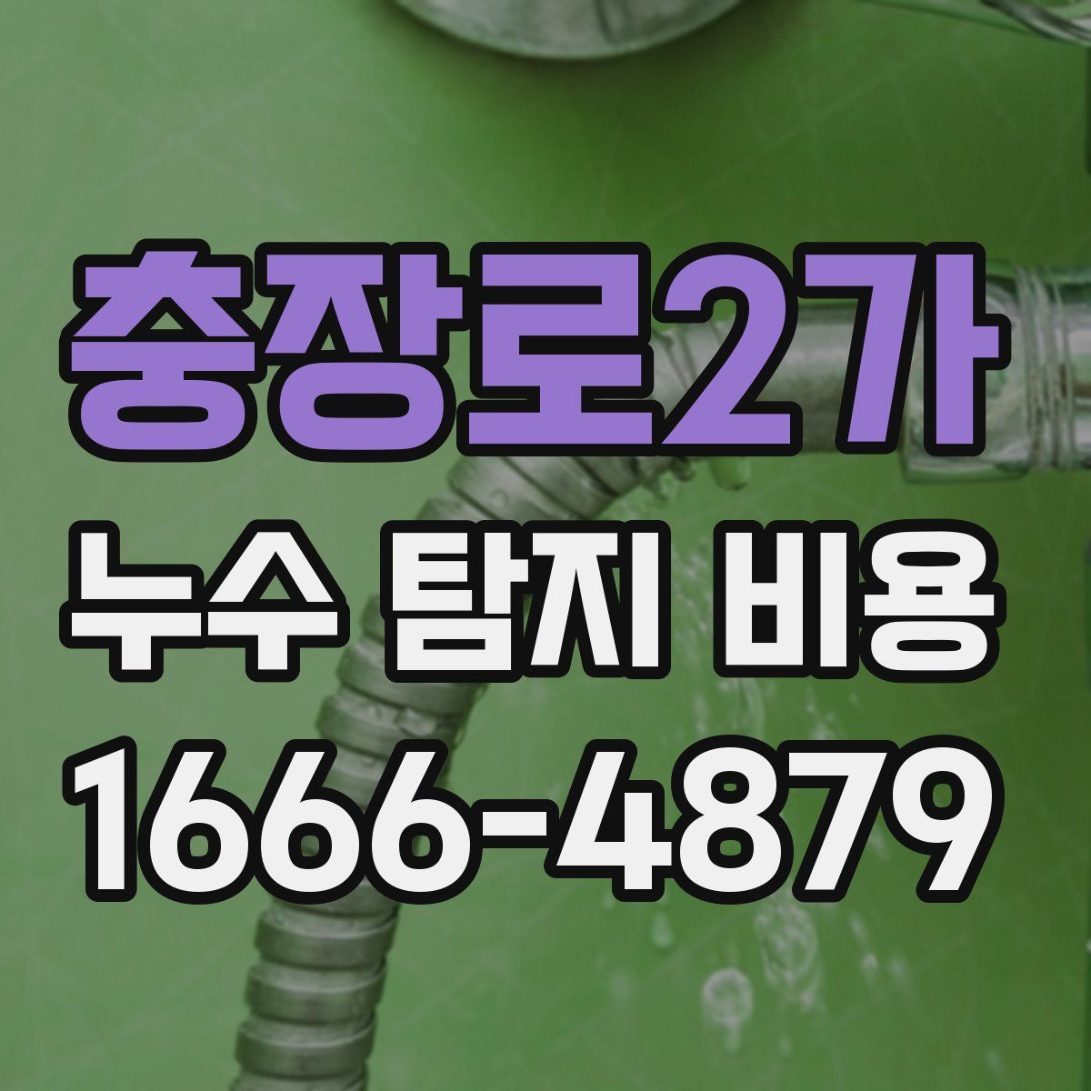 충장로2가 누수 탐지 비용