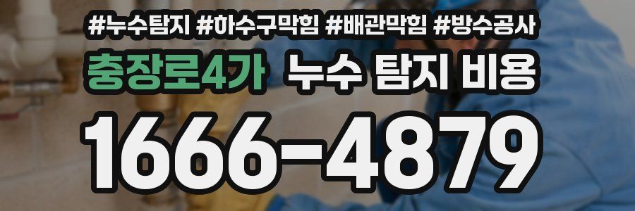 충장로4가 누수 탐지 비용