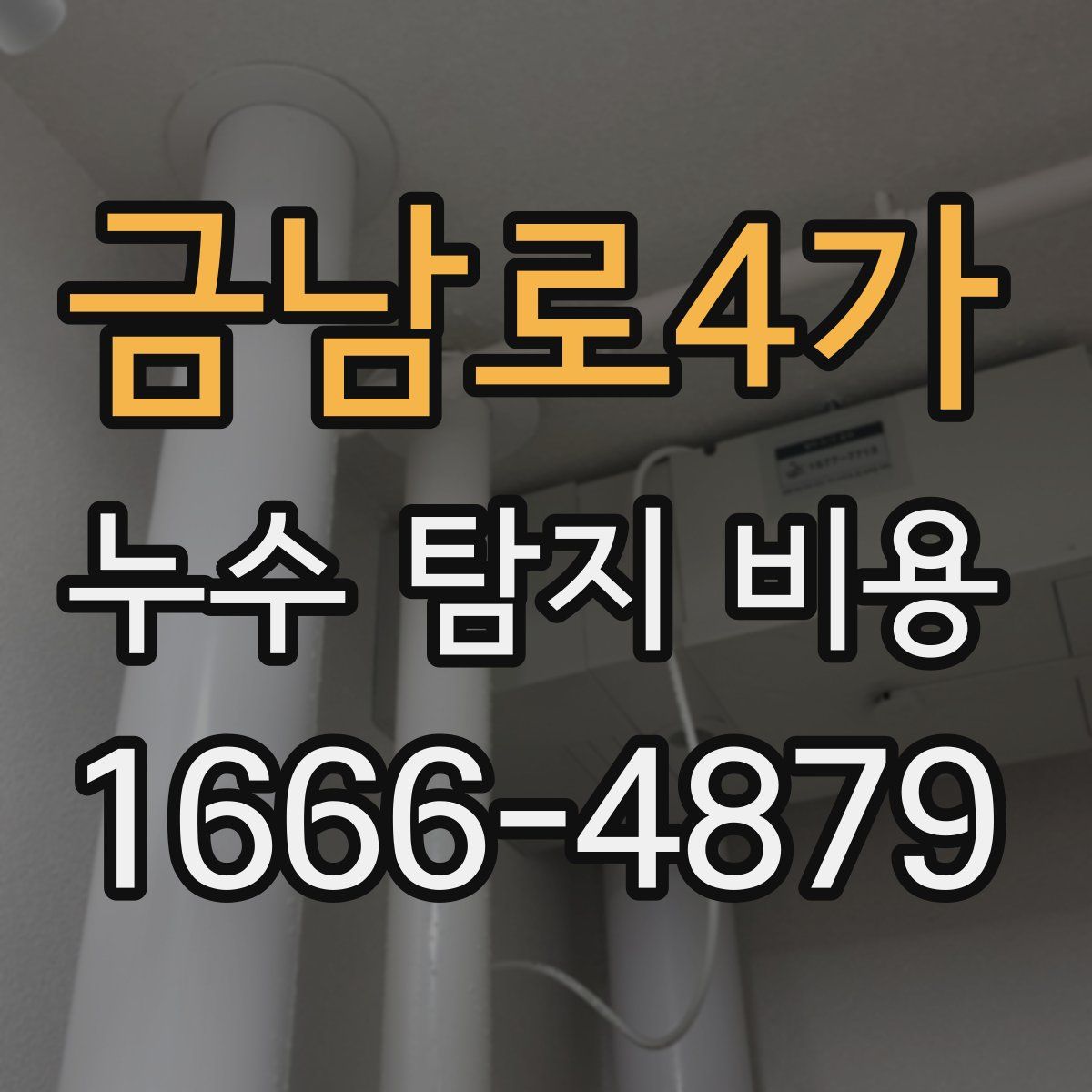금남로4가 누수 탐지 비용