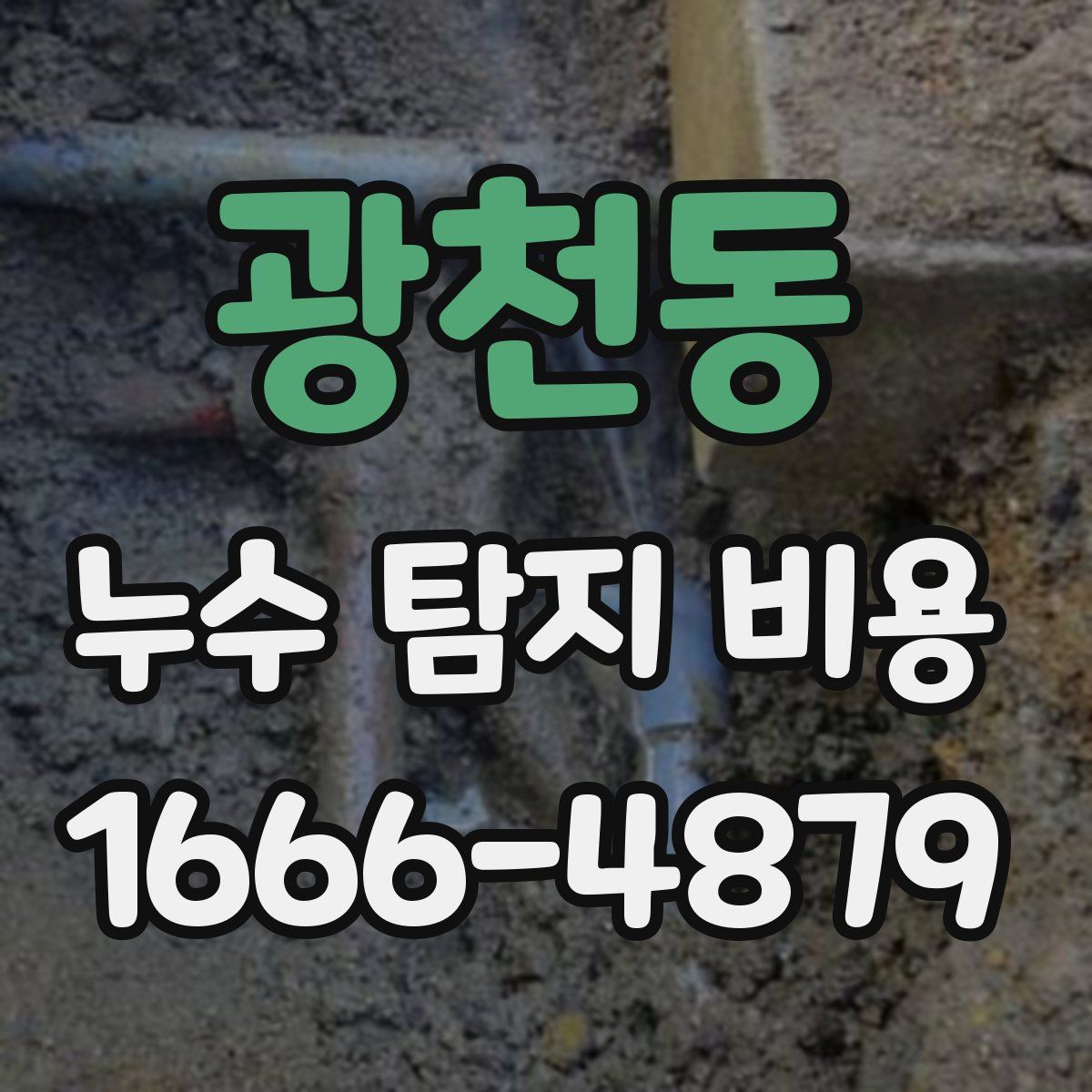 광천동 누수 탐지 비용