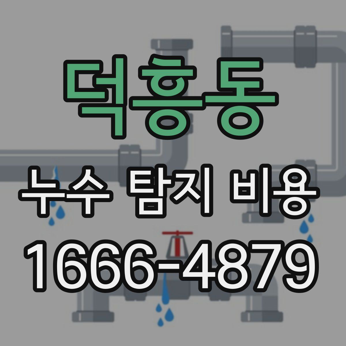 덕흥동 누수 탐지 비용