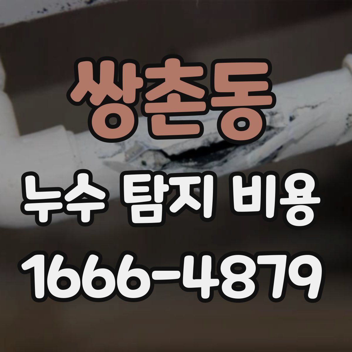 쌍촌동 누수 탐지 비용