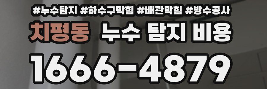 치평동 누수 탐지 비용