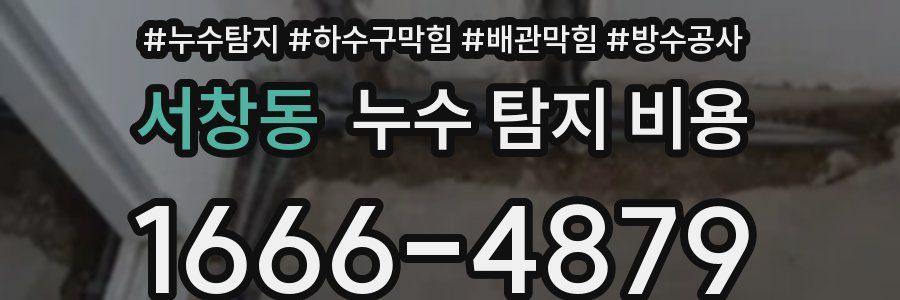 서창동 누수 탐지 비용
