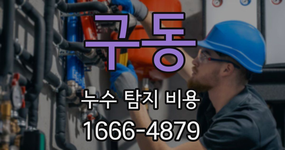 구동 누수 탐지 비용