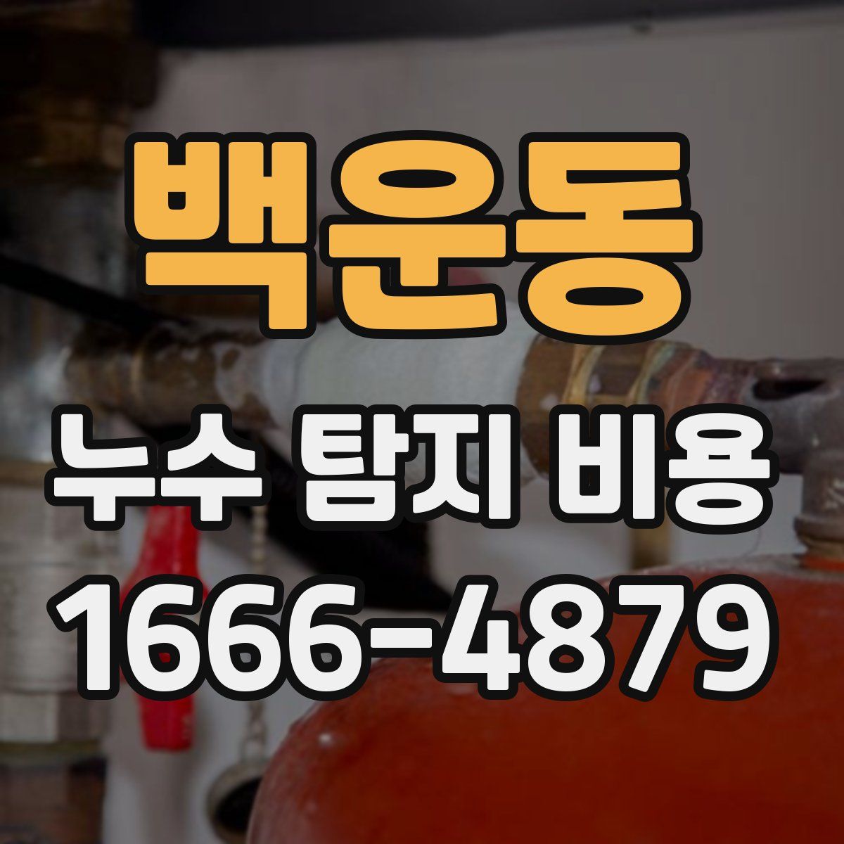 백운동 누수 탐지 비용