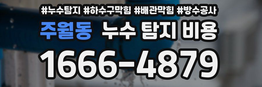 주월동 누수 탐지 비용