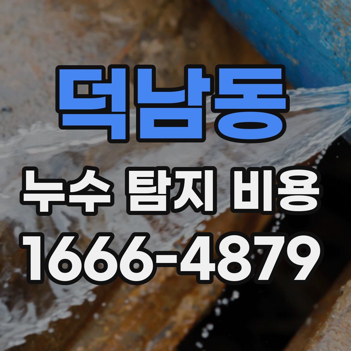 덕남동 누수 탐지 비용