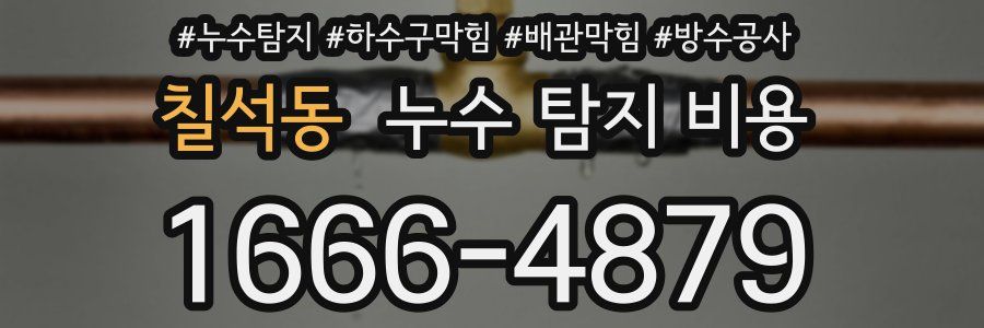 칠석동 누수 탐지 비용