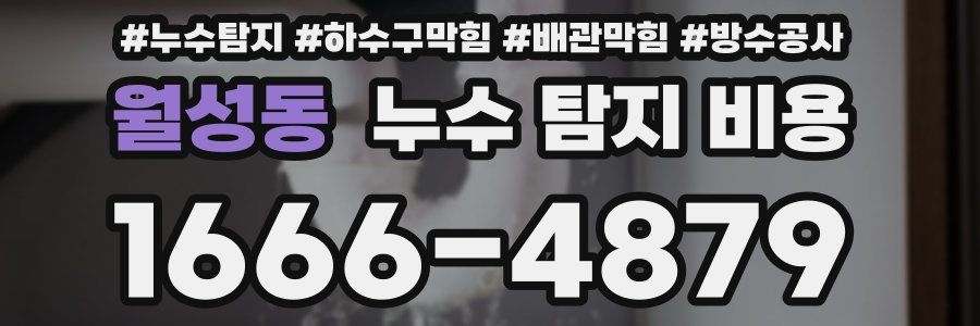 월성동 누수 탐지 비용