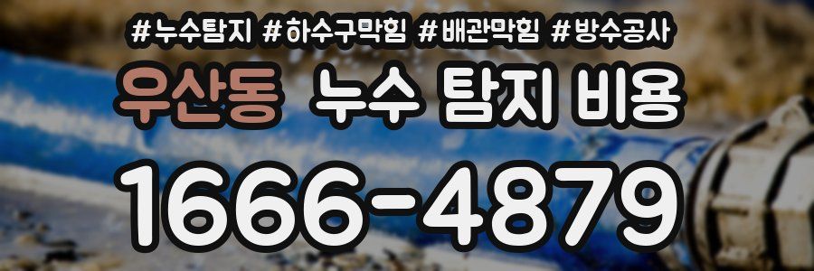 우산동 누수 탐지 비용