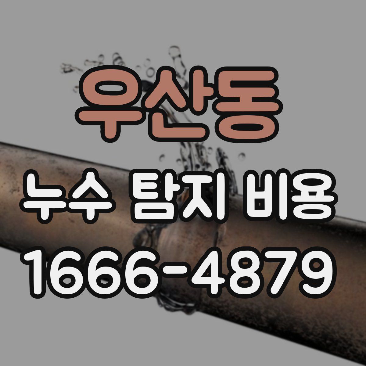 우산동 누수 탐지 비용
