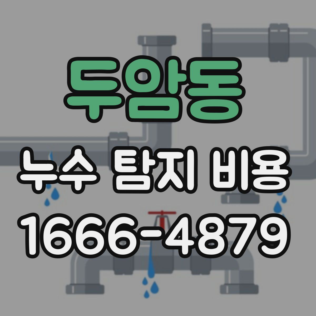 두암동 누수 탐지 비용
