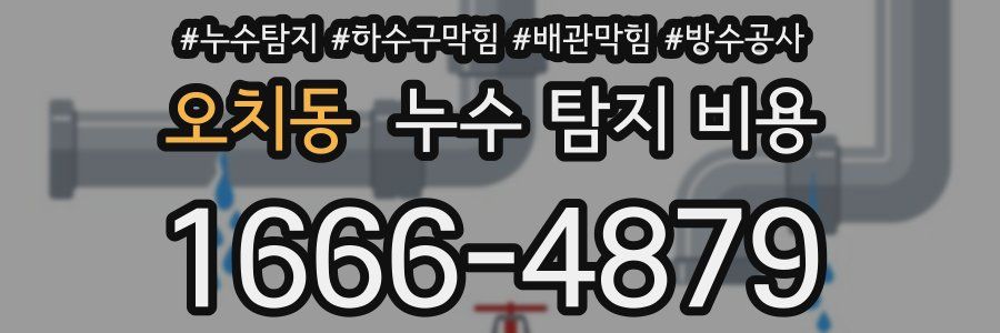 오치동 누수 탐지 비용