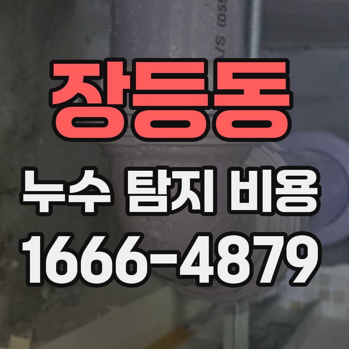 장등동 누수 탐지 비용