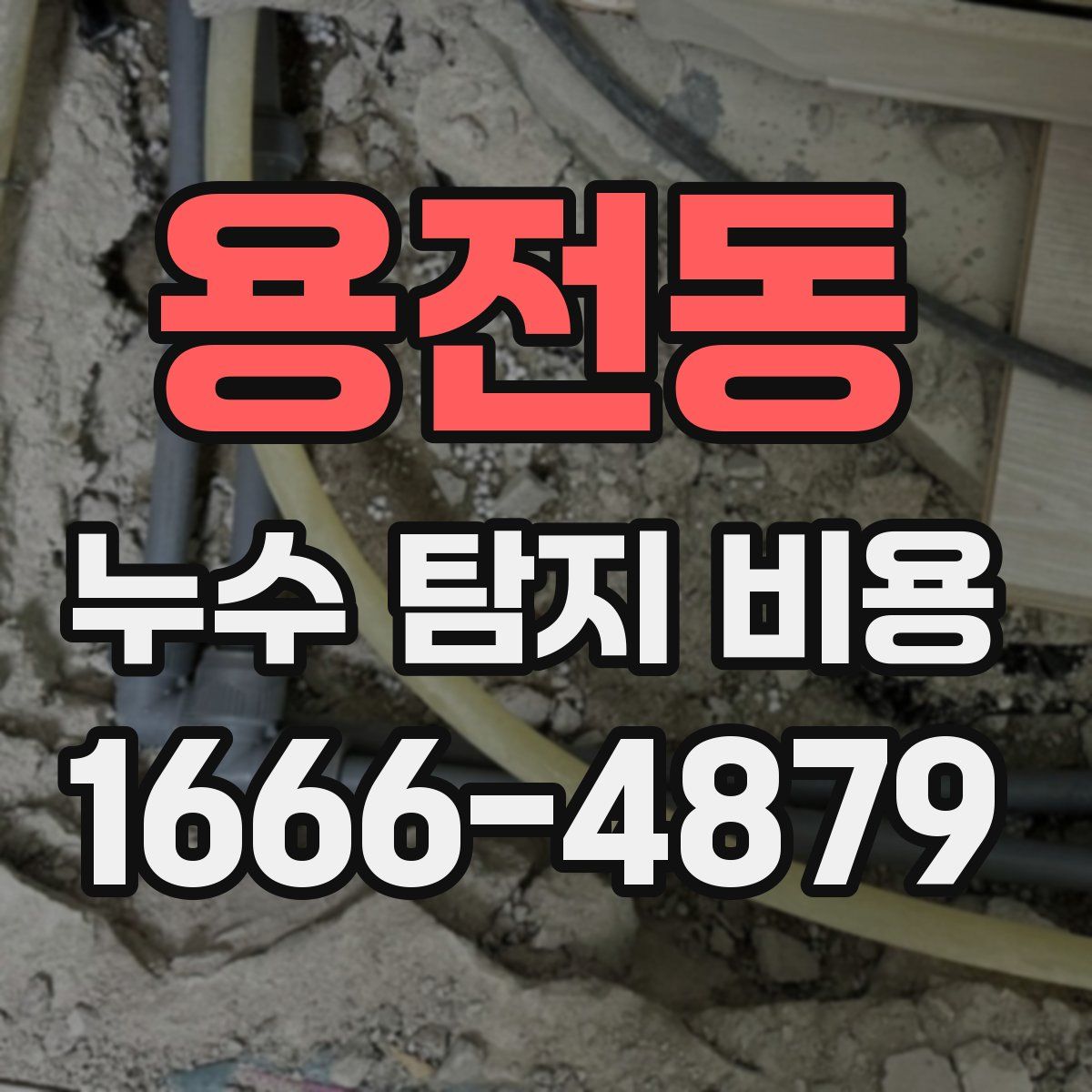 용전동 누수 탐지 비용